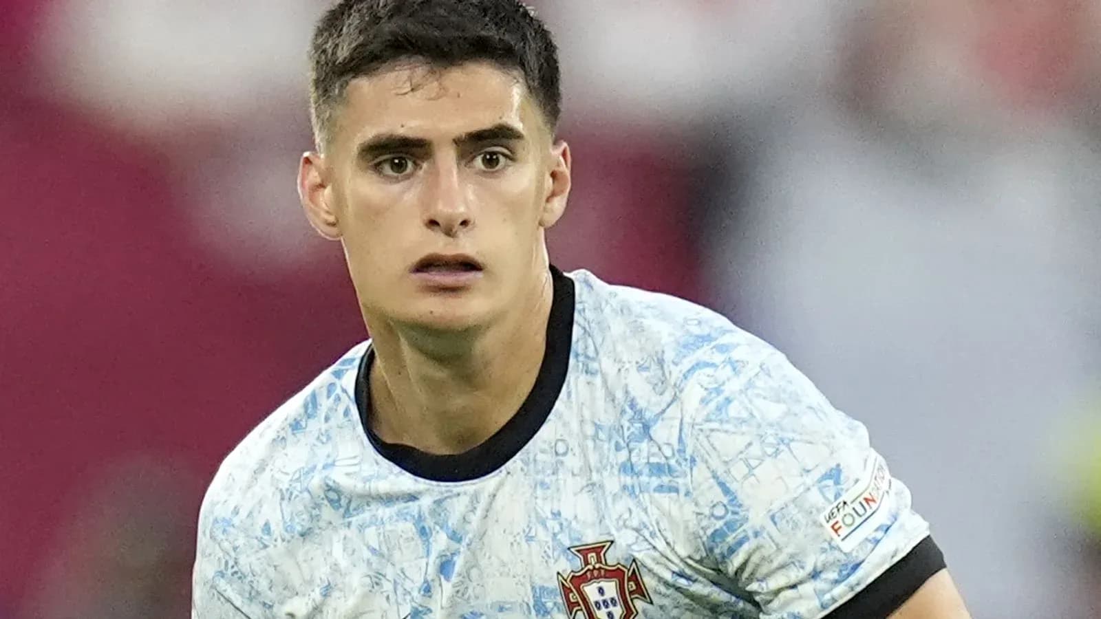 Player wearing Portugal jersey during match Player wearing Portugal jersey during match