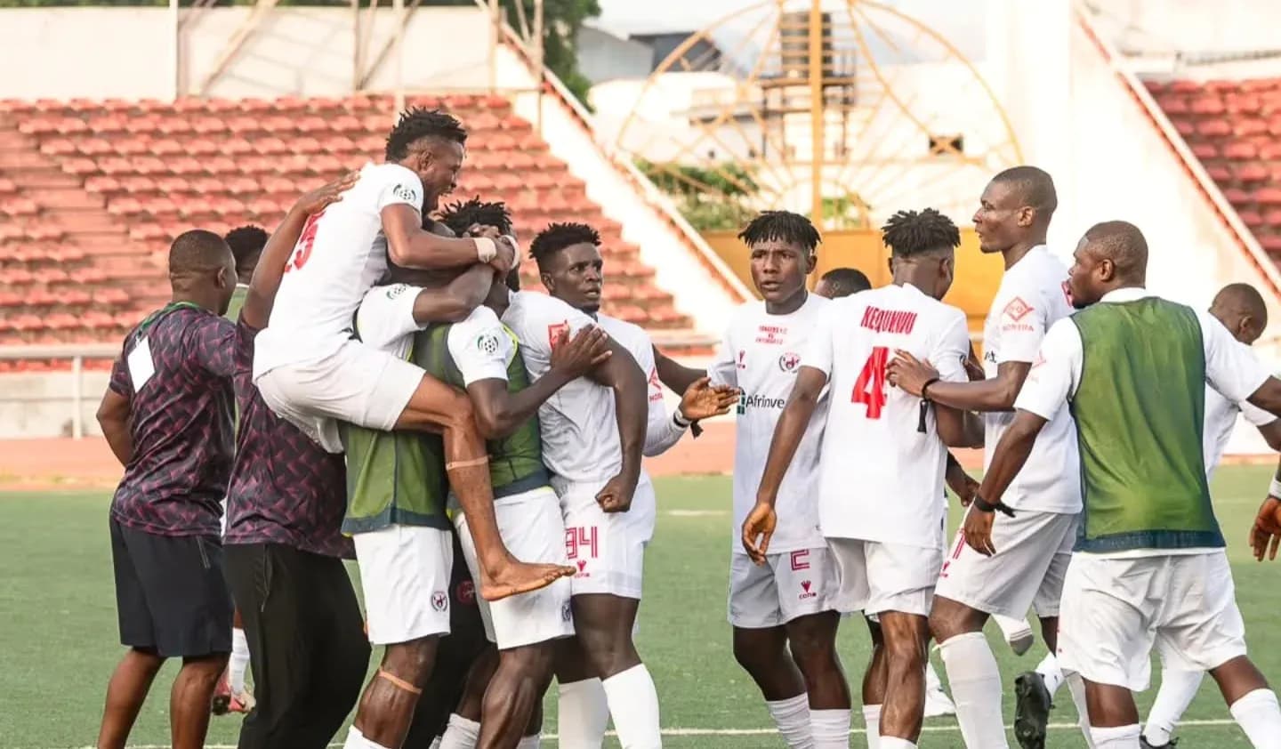 Nasarawa United players celebrating a goal Nasarawa United players celebrating a goal