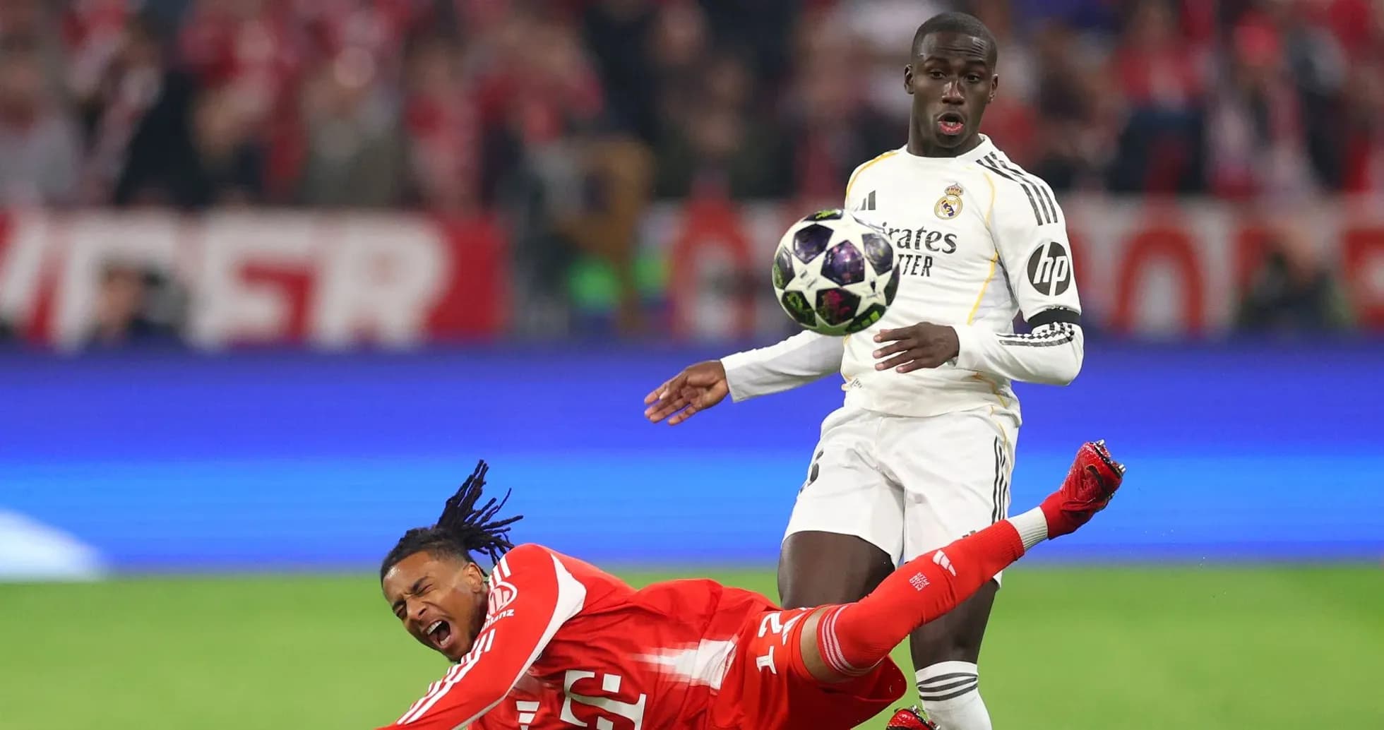 Player falls while opponent dribbles the ball Player falls while opponent dribbles the ball