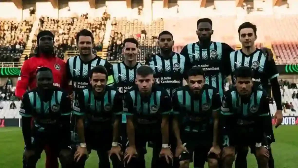 FC St. Gallen team photo before match FC St. Gallen team photo before match