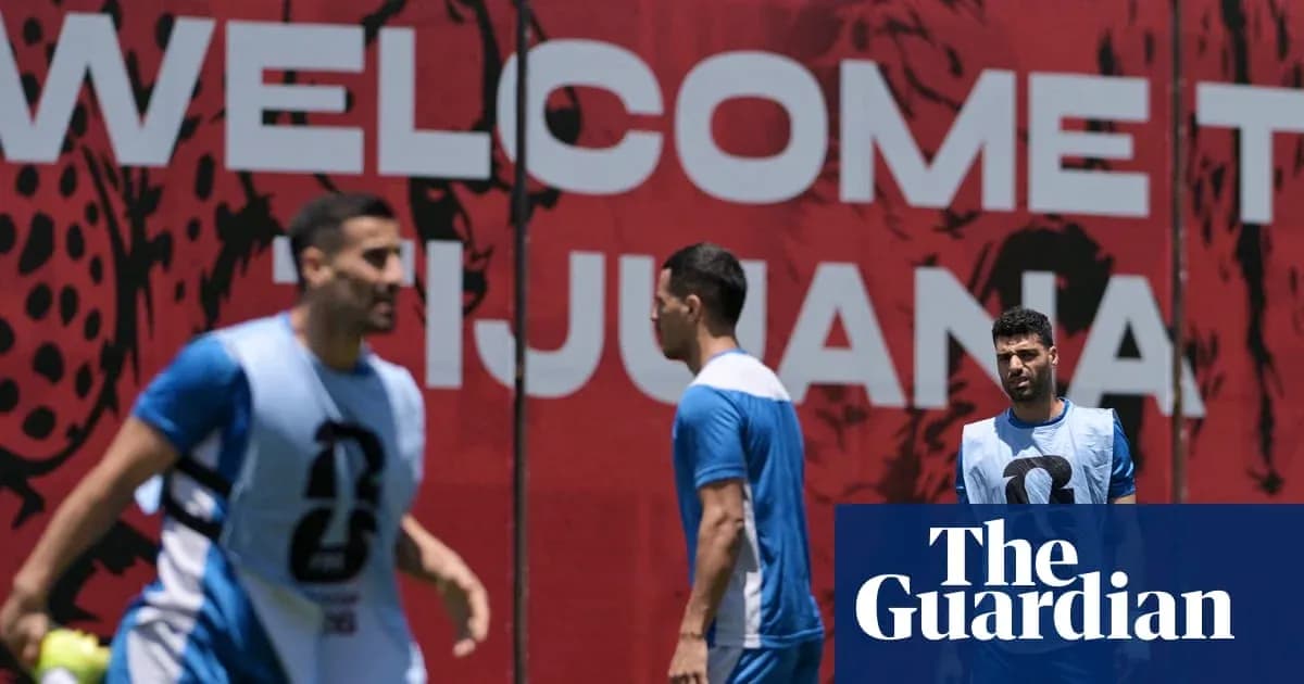 Players training in front of 'Welcome to Tijuana' sign Players training in front of 'Welcome to Tijuana' sign