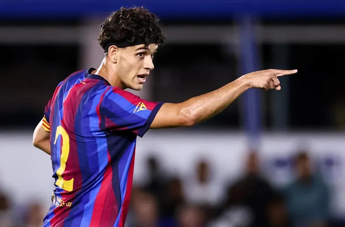 Player gesturing during a match in Barcelona jersey Player gesturing during a match in Barcelona jersey