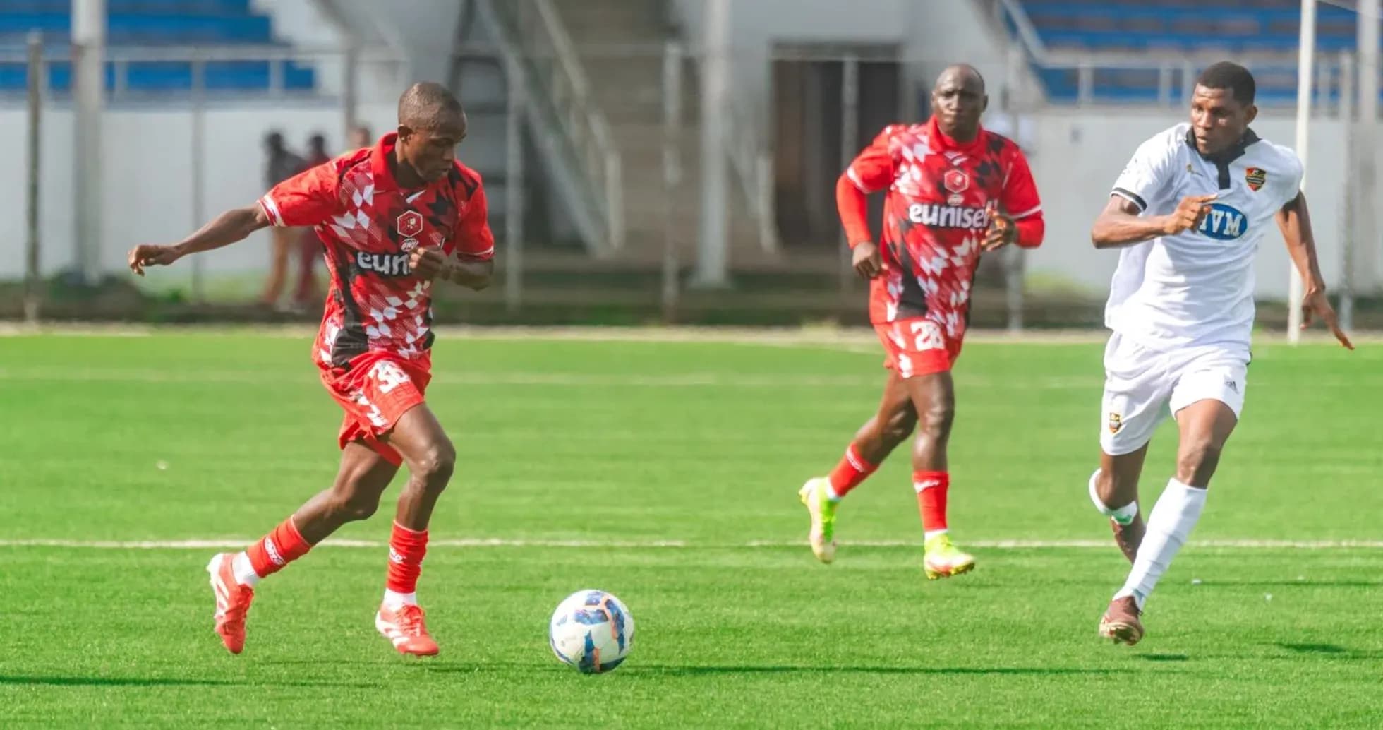 Kano Pillars players in action against Doma United Kano Pillars players in action against Doma United