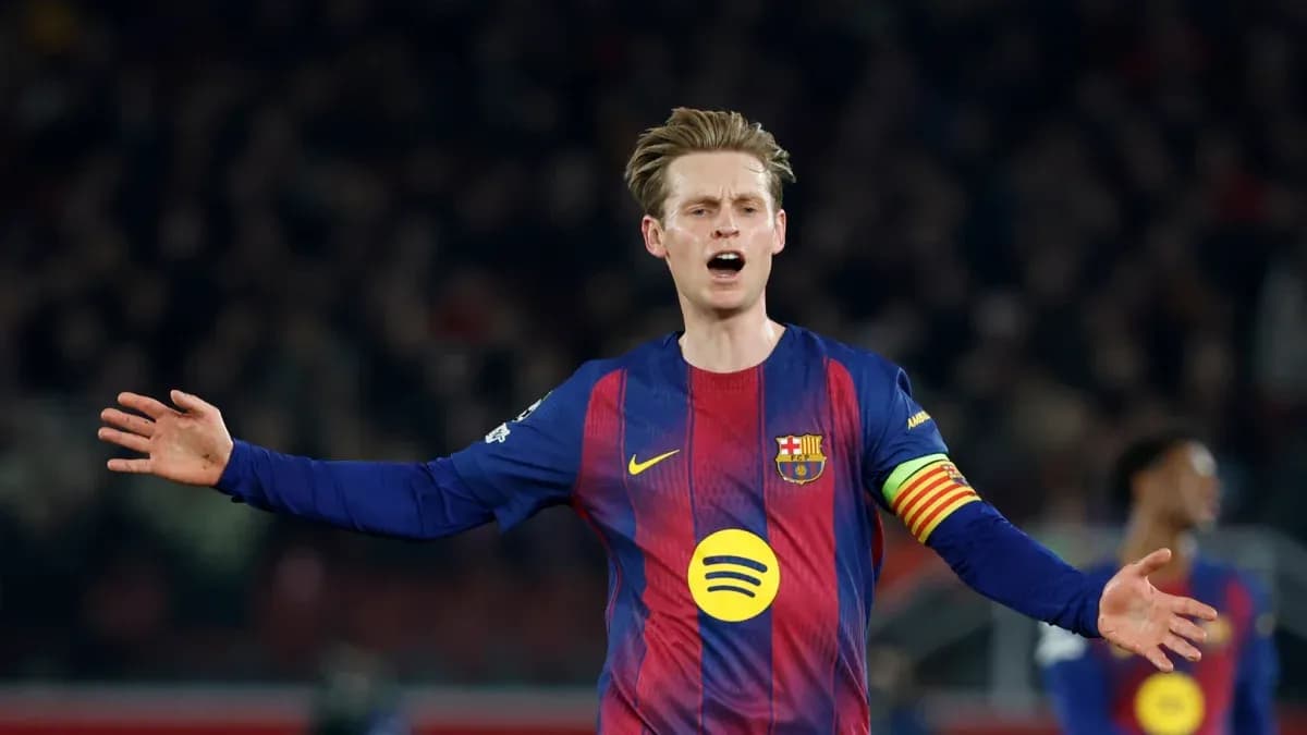 Player gesturing during match in Barcelona jersey Player gesturing during match in Barcelona jersey