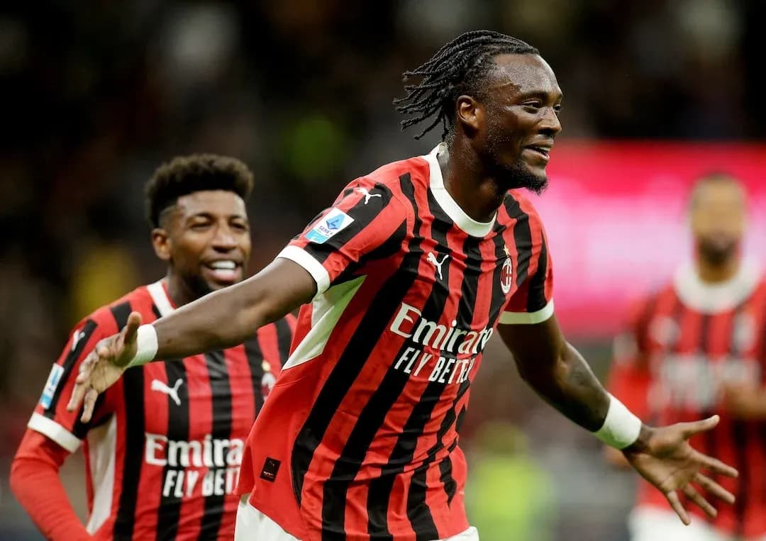 AC Milan player celebrating a goal during match AC Milan player celebrating a goal during match