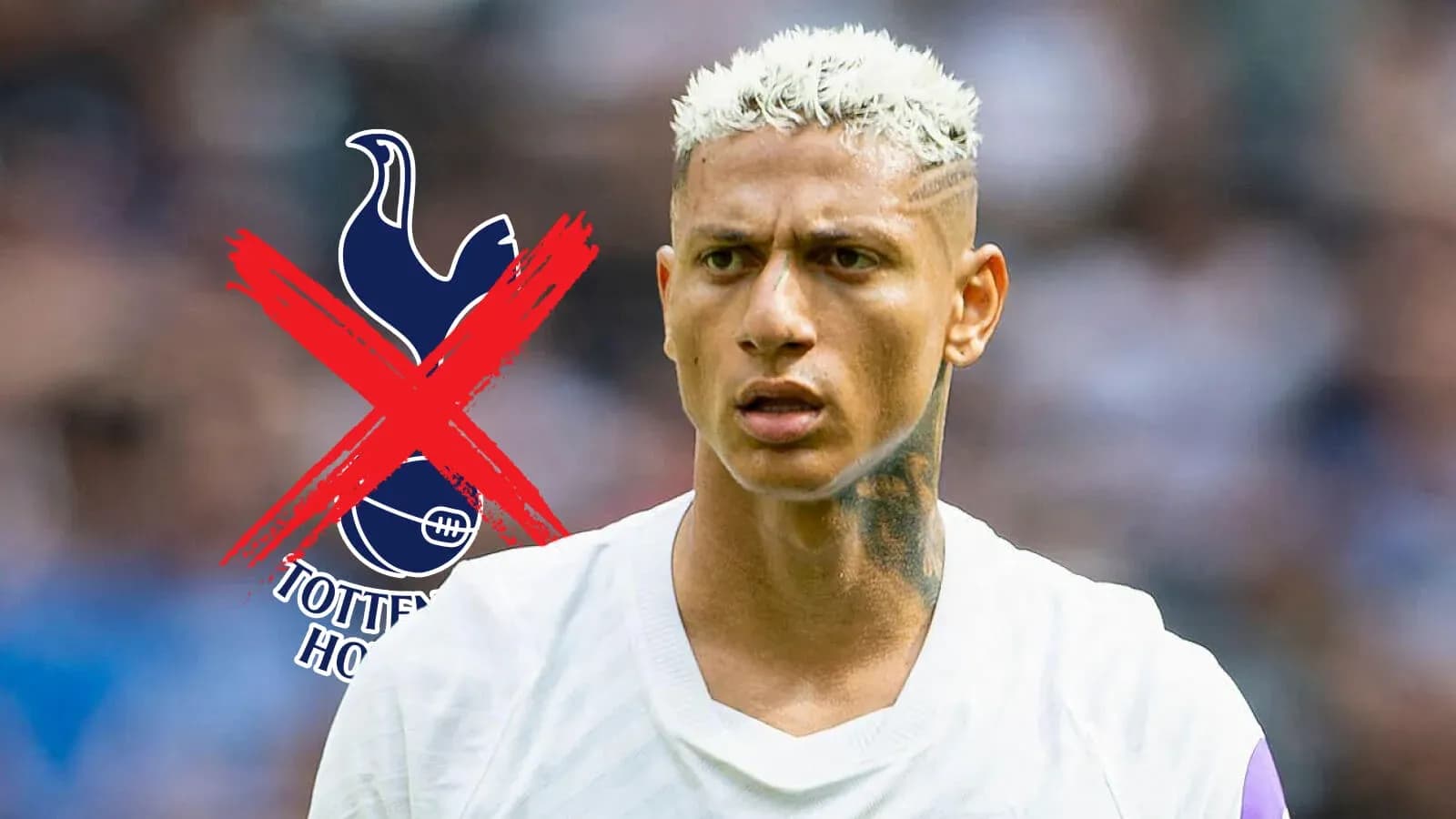 Player with bleached hair, logo crossed out Player with bleached hair, logo crossed out