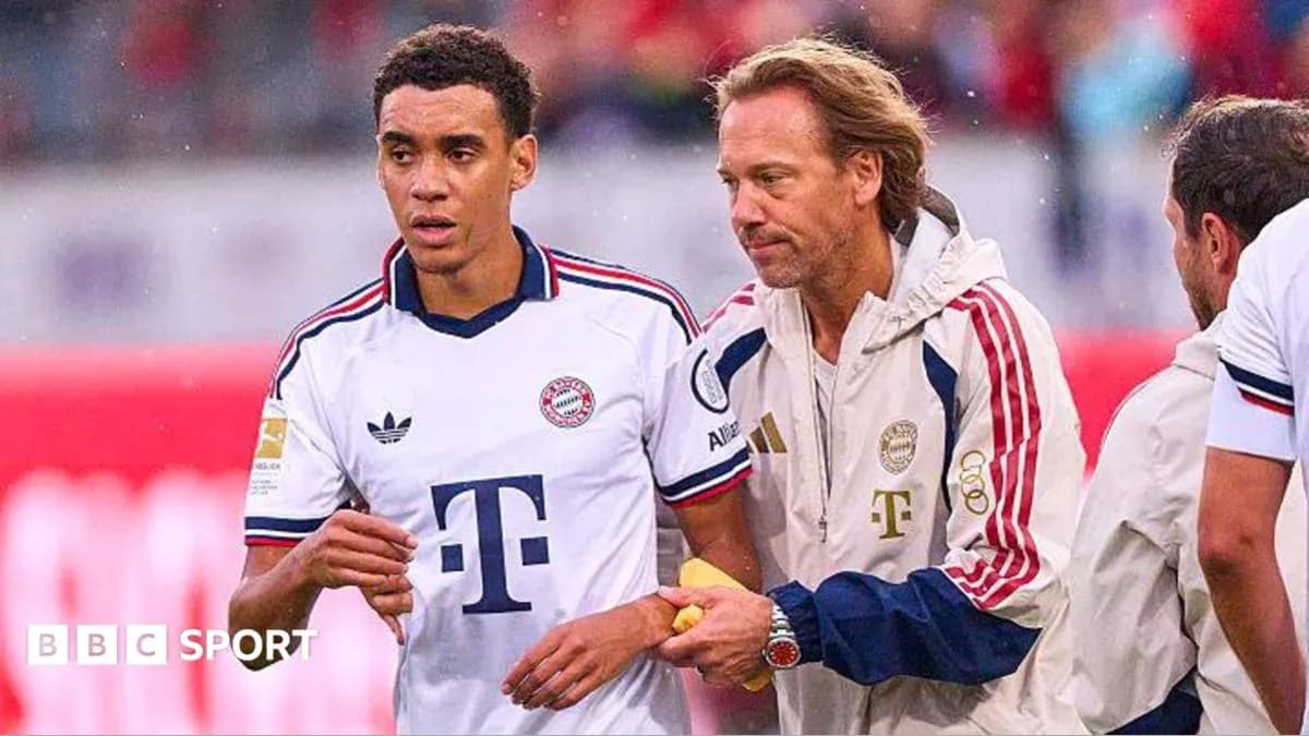 Player receiving medical attention during match Player receiving medical attention during match