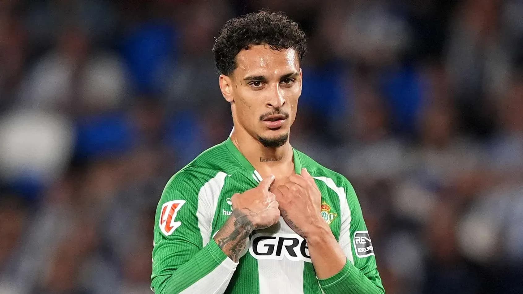 Player from Real Betis during La Liga match Player from Real Betis during La Liga match
