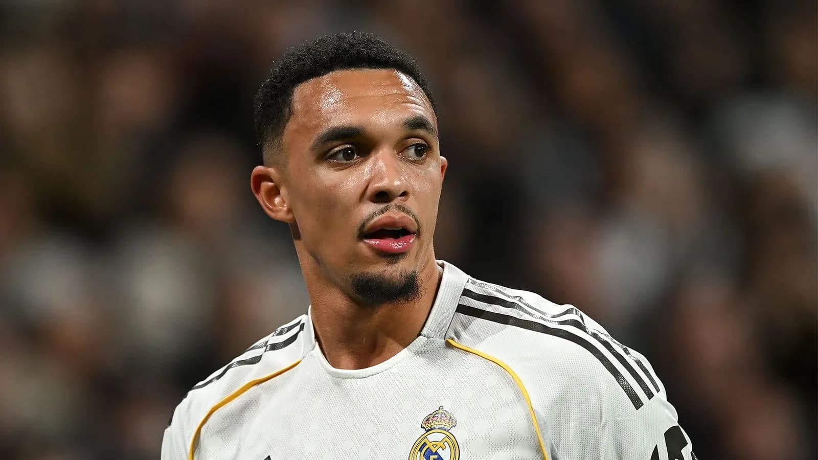Player in Real Madrid kit during match Player in Real Madrid kit during match