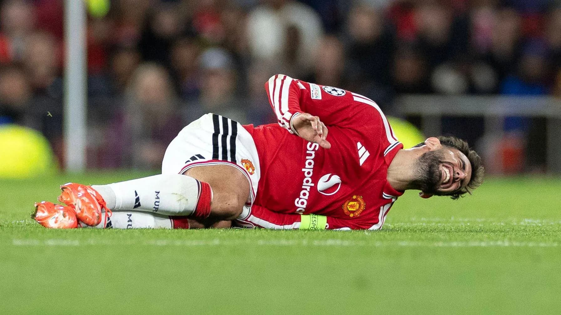 Player on the ground after an injury during match Player on the ground after an injury during match