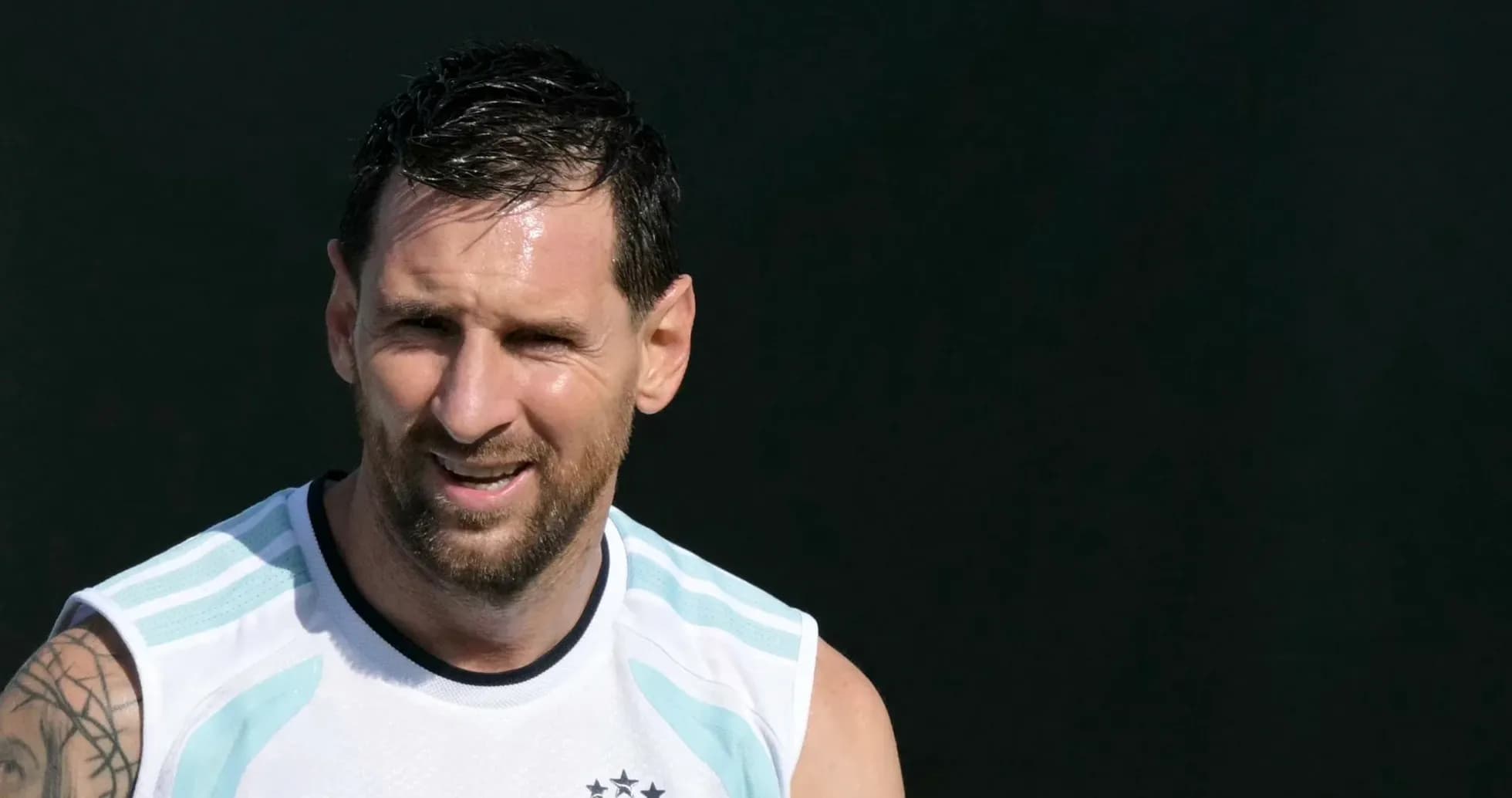 Lionel Messi training during Argentina practice session Lionel Messi training during Argentina practice session