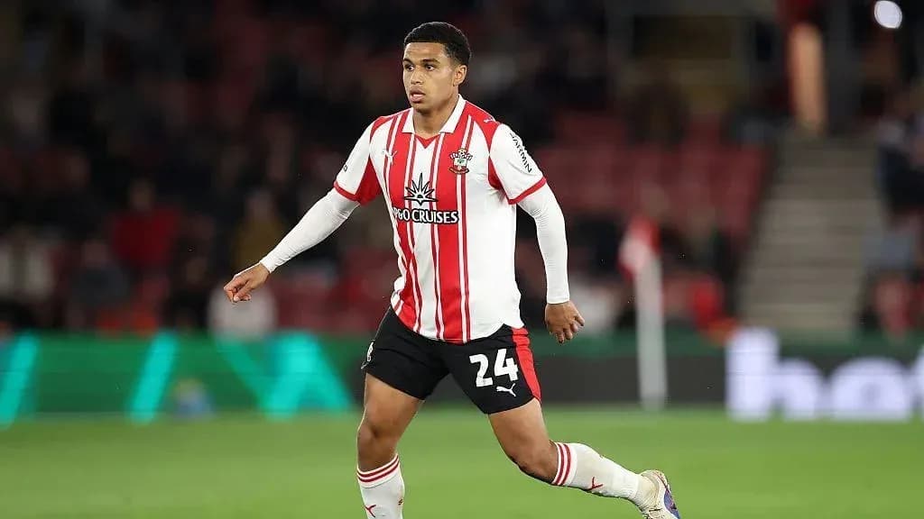 Player in Southampton kit during a match Player in Southampton kit during a match