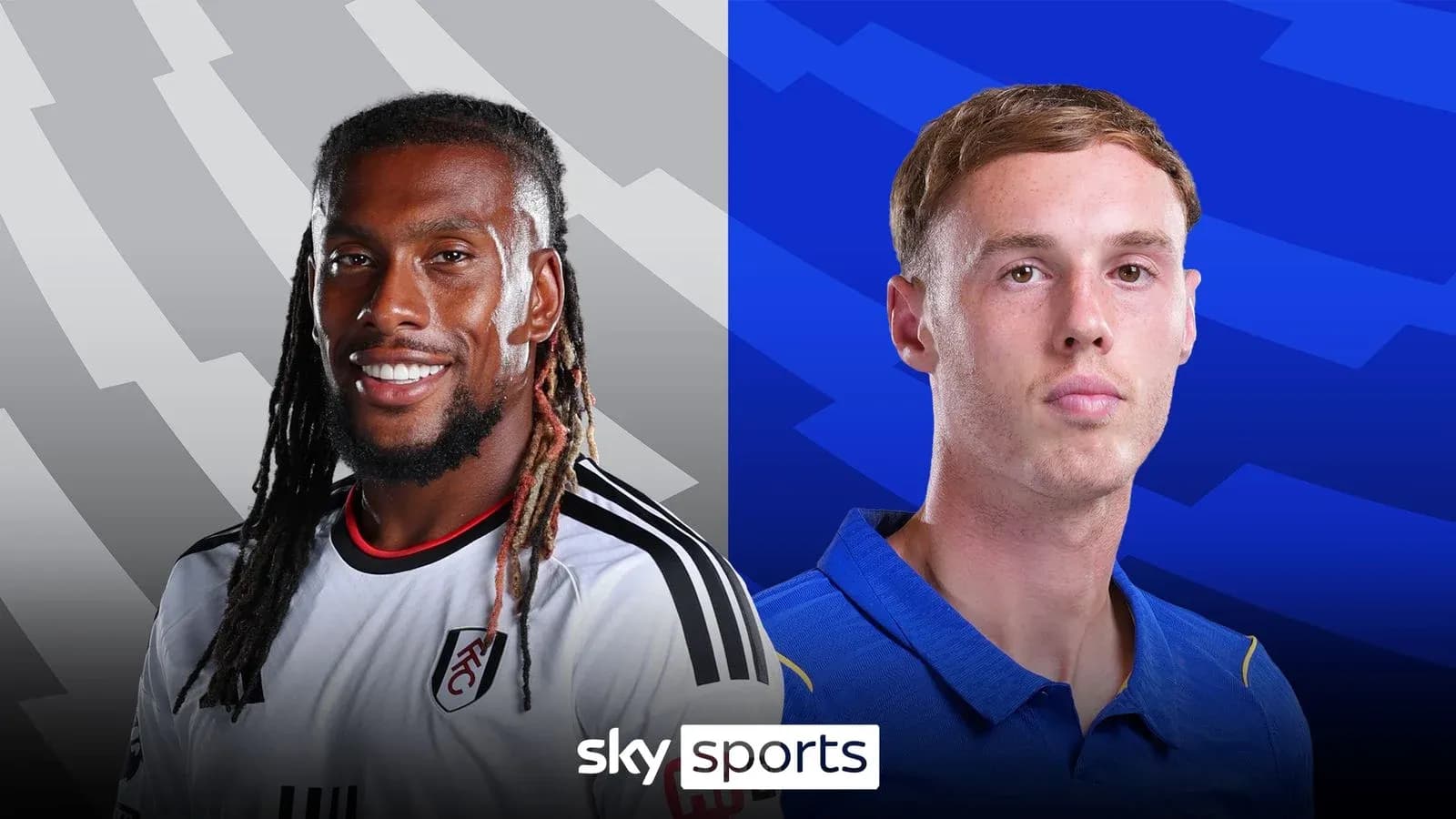 Two football players posing for promotional image Two football players posing for promotional image