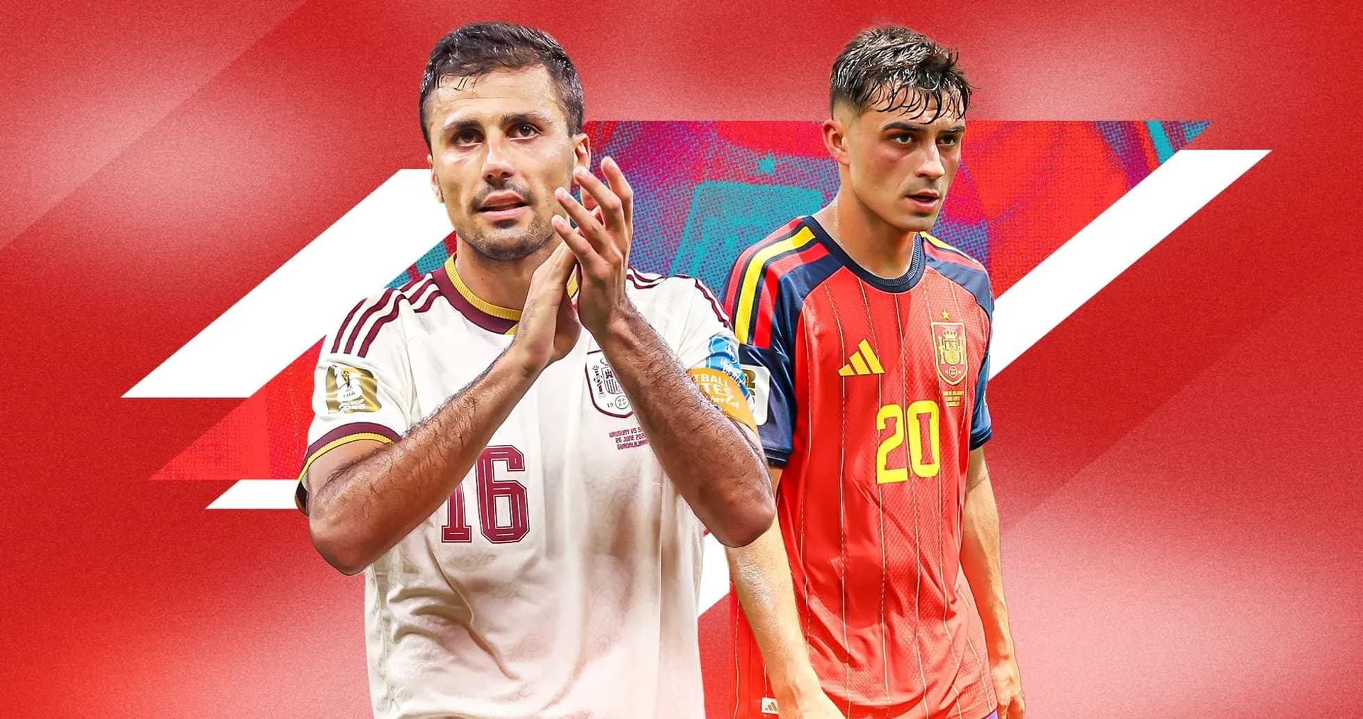Two football players from Mexico and Spain Two football players from Mexico and Spain