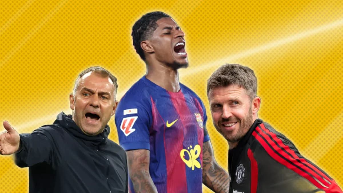 Three football coaches and a player celebrating Three football coaches and a player celebrating