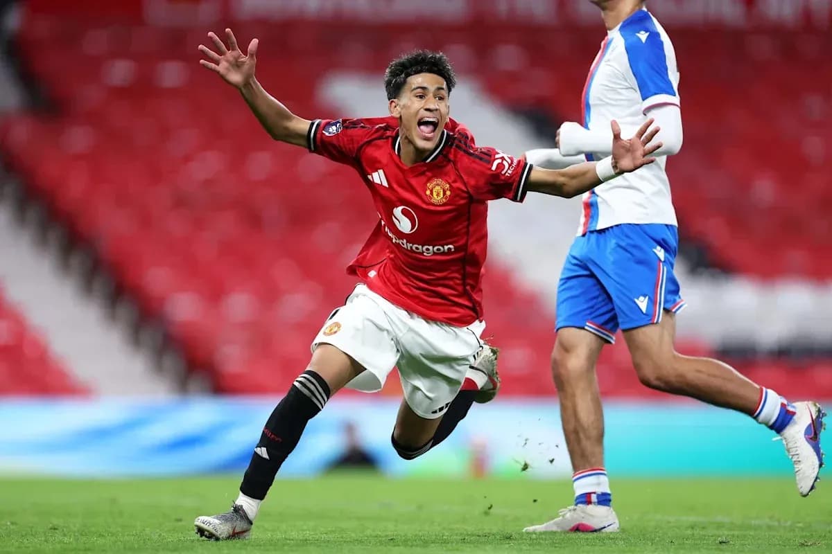 Player celebrating a goal during a match Player celebrating a goal during a match
