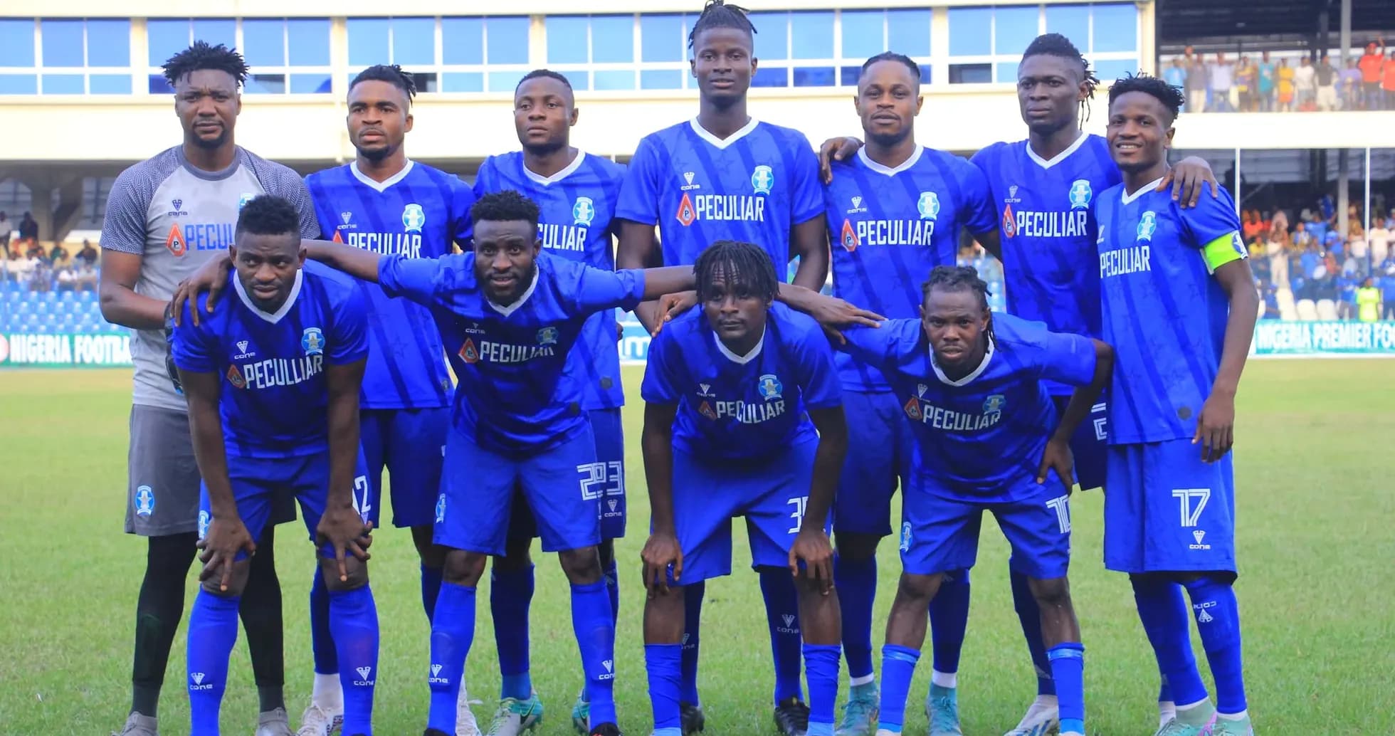 Shooting Stars FC team photo before match Shooting Stars FC team photo before match