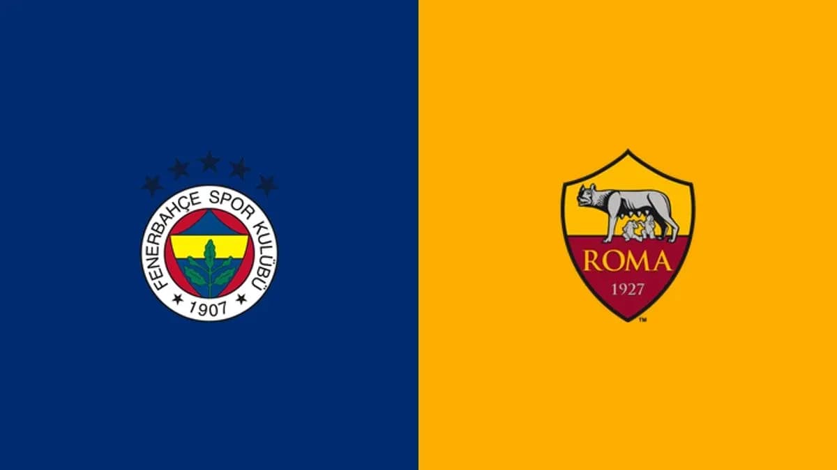 Fenerbahçe and Roma club logos side by side Fenerbahçe and Roma club logos side by side