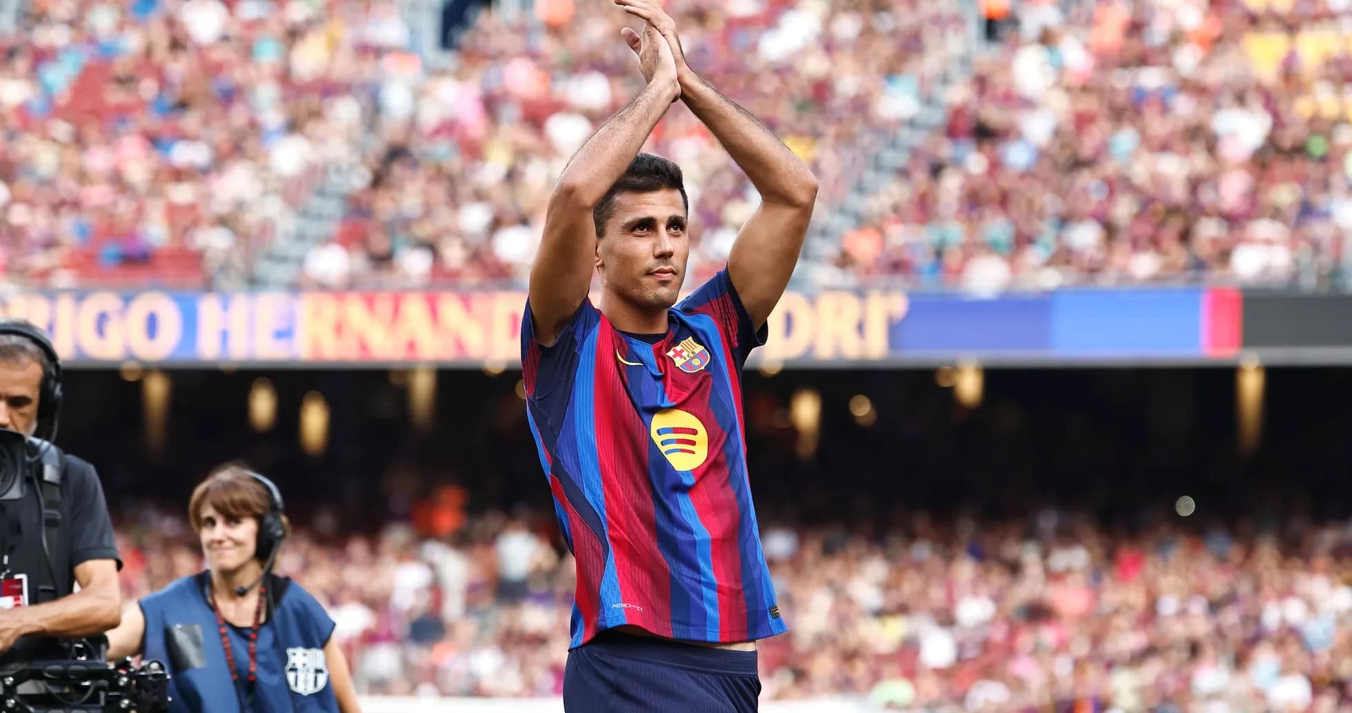 Player applauding fans during match at stadium Player applauding fans during match at stadium