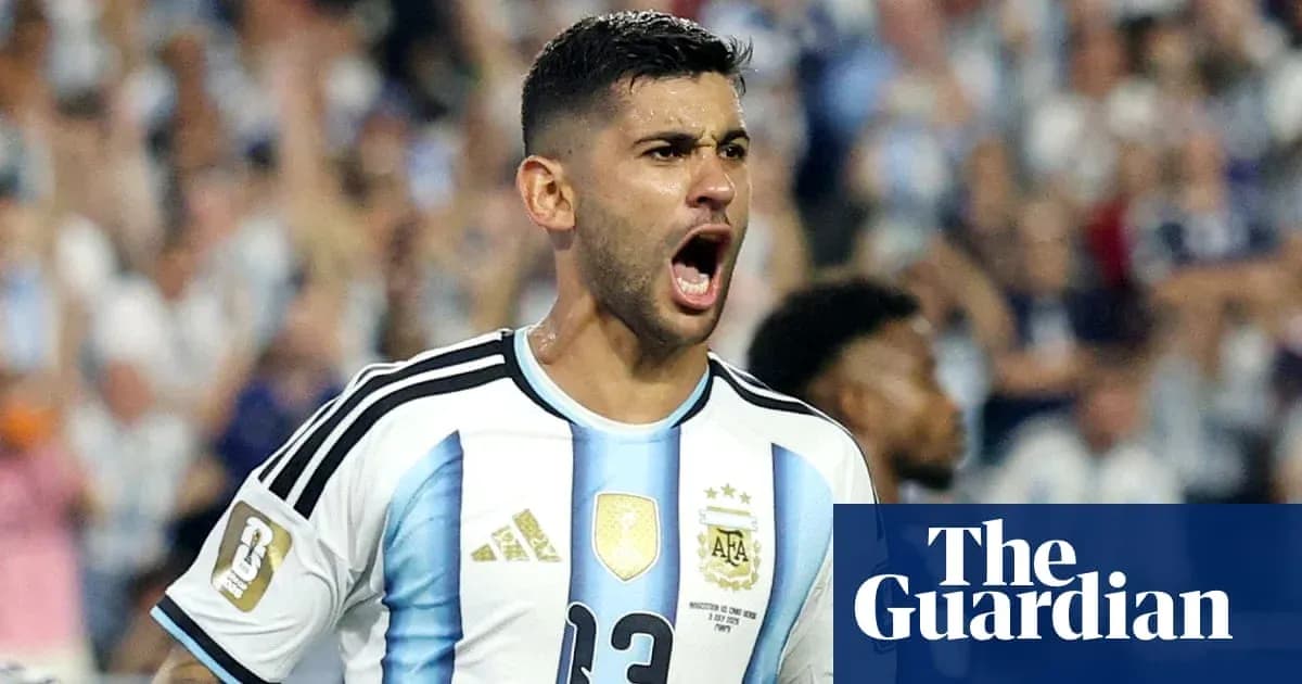 Argentinian player celebrating during a match Argentinian player celebrating during a match