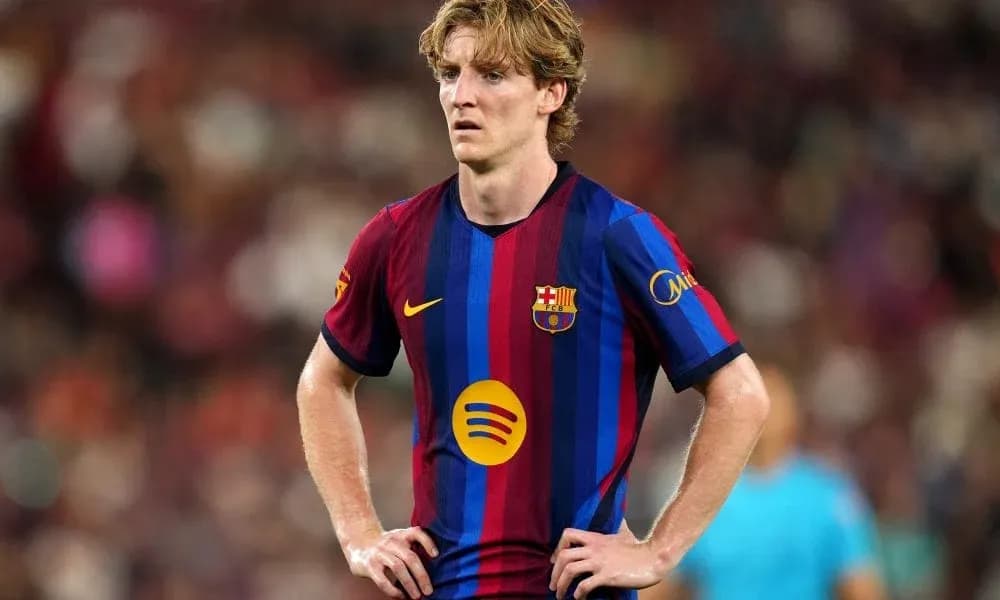 Barcelona player standing on the field during match Barcelona player standing on the field during match