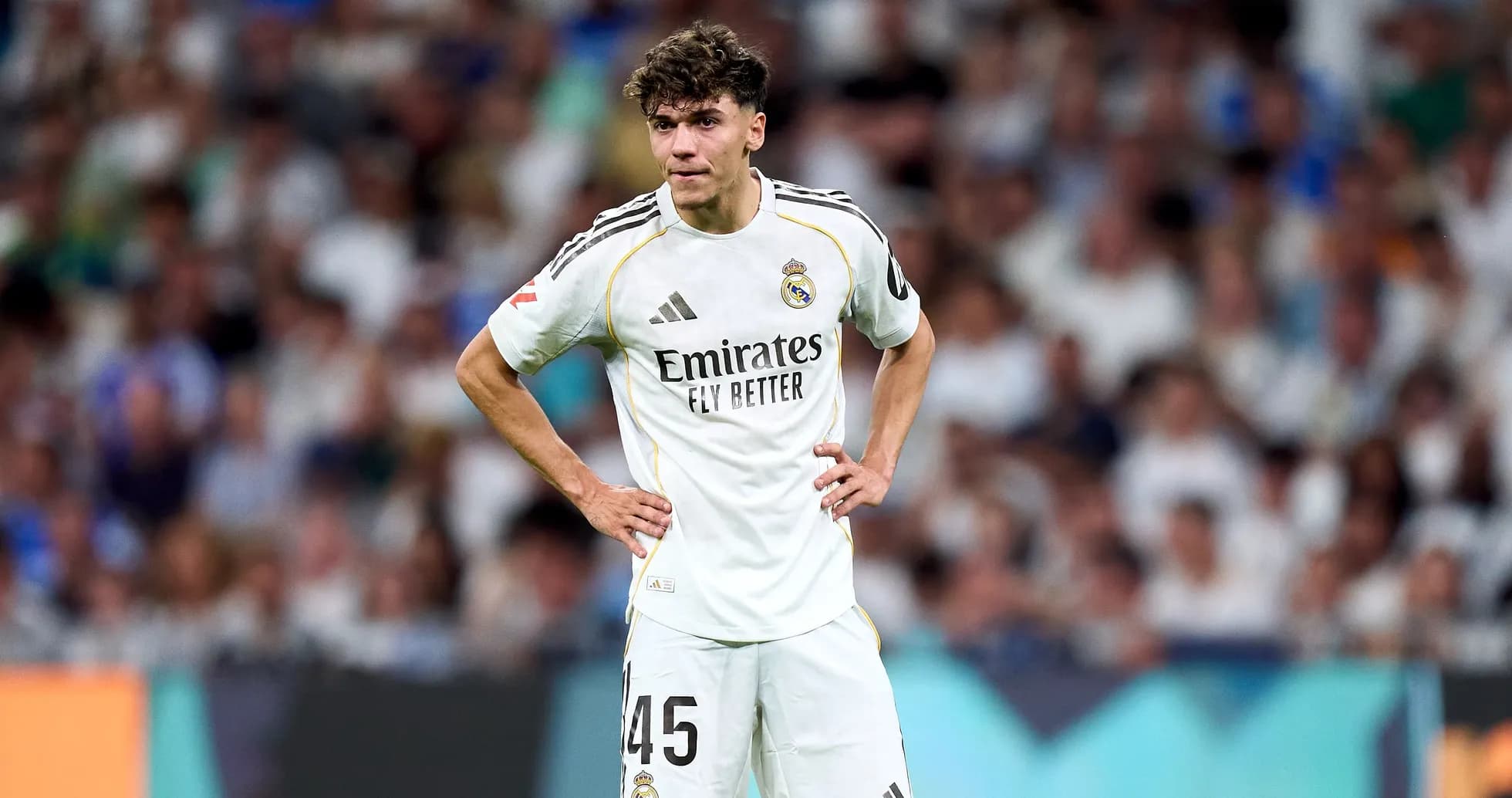 Real Madrid player during match at stadium Real Madrid player during match at stadium