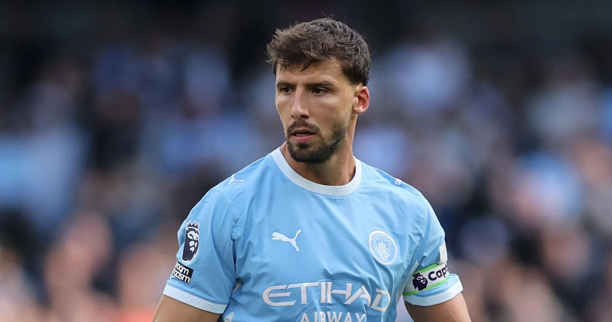 Player in Manchester City kit during match Player in Manchester City kit during match
