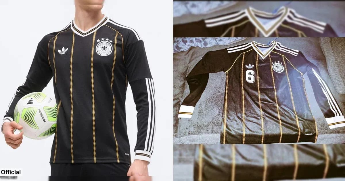 Black German national team jersey with ball Black German national team jersey with ball