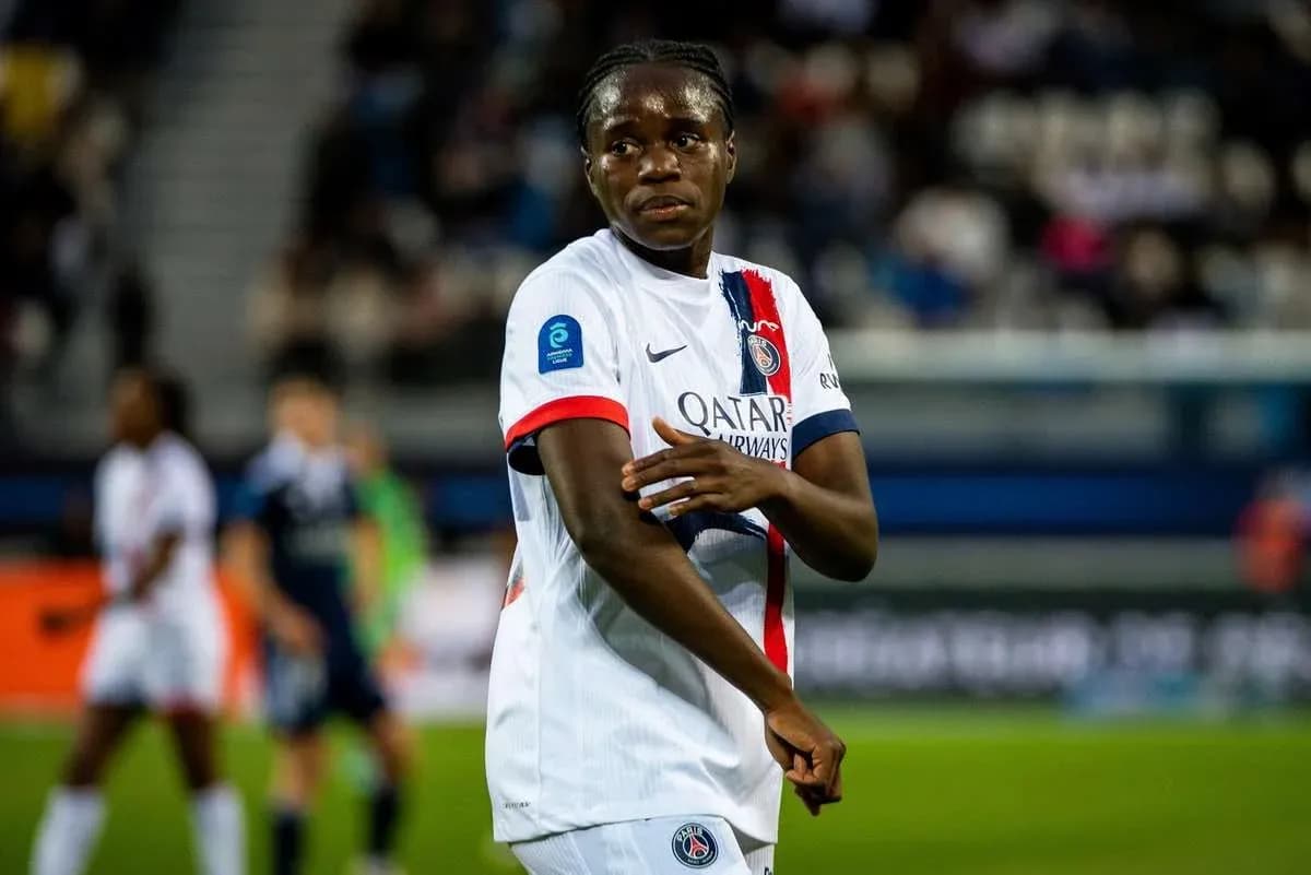 Paris Saint Germain player during match action Paris Saint Germain player during match action