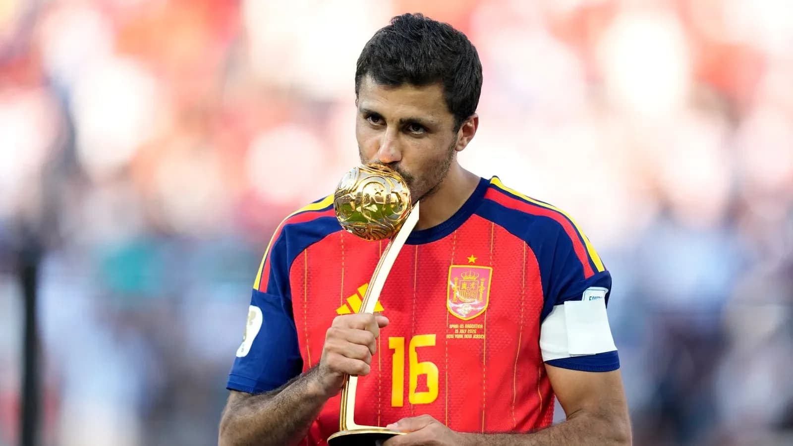 Player kissing trophy after winning championship Player kissing trophy after winning championship