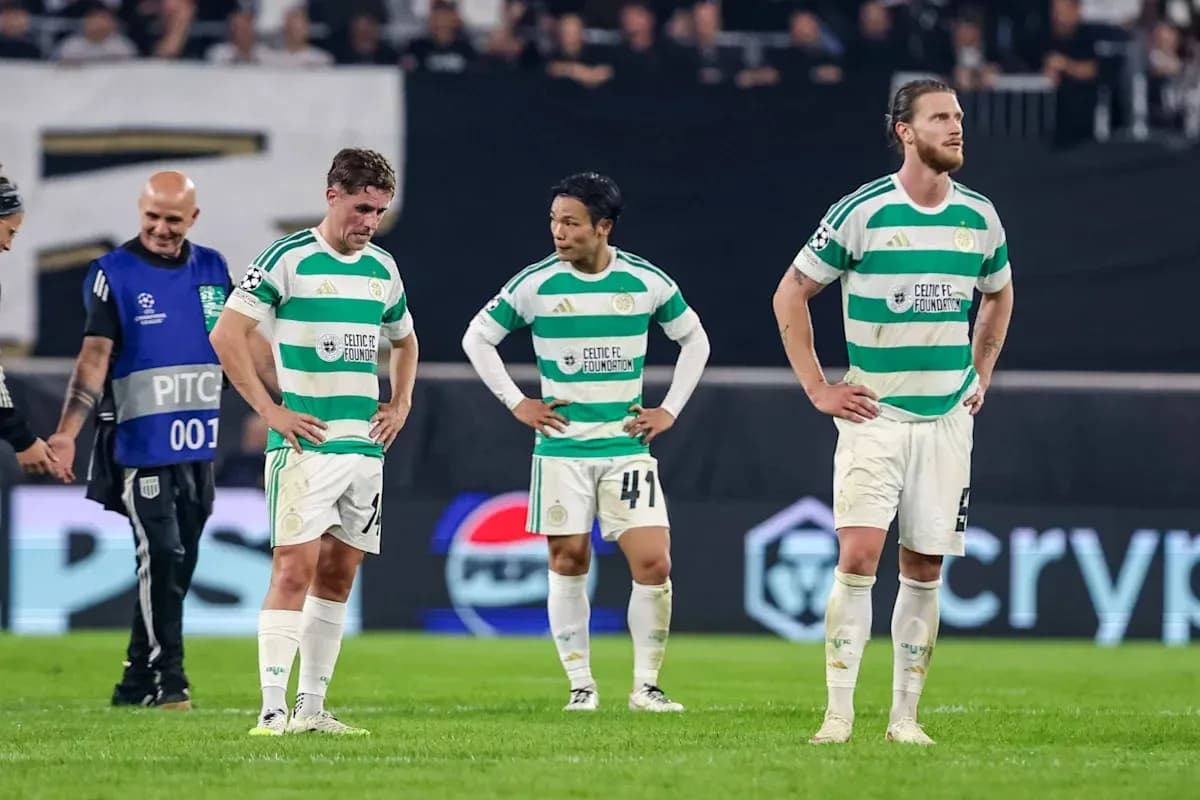 Celtic players disappointed after match conclusion Celtic players disappointed after match conclusion