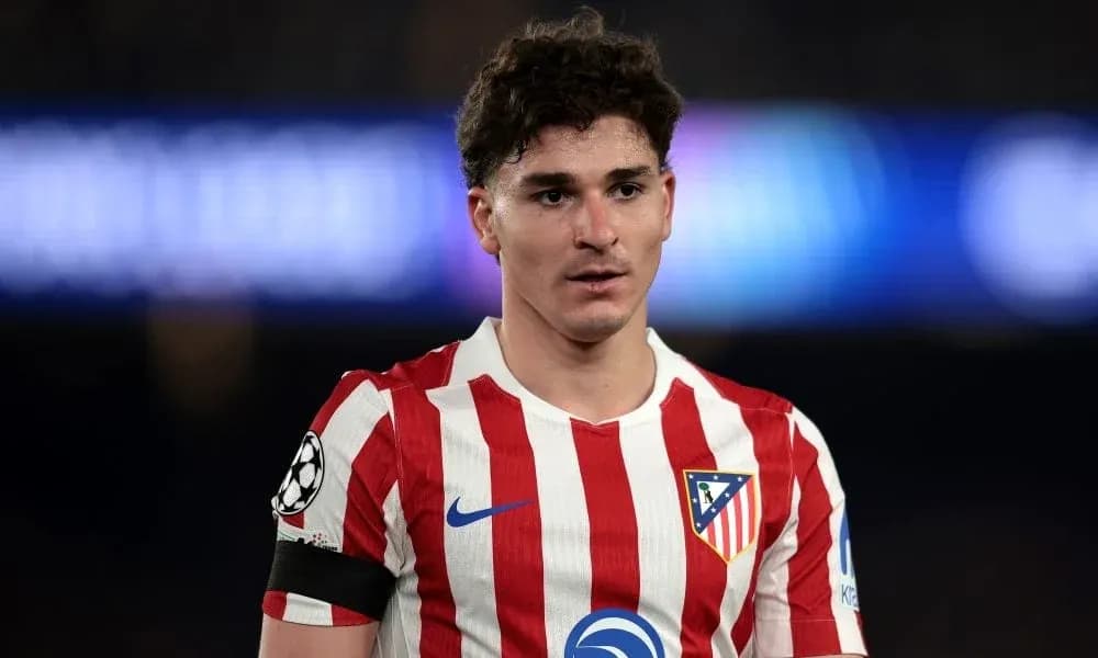 Atletico Madrid player during a match close-up Atletico Madrid player during a match close-up