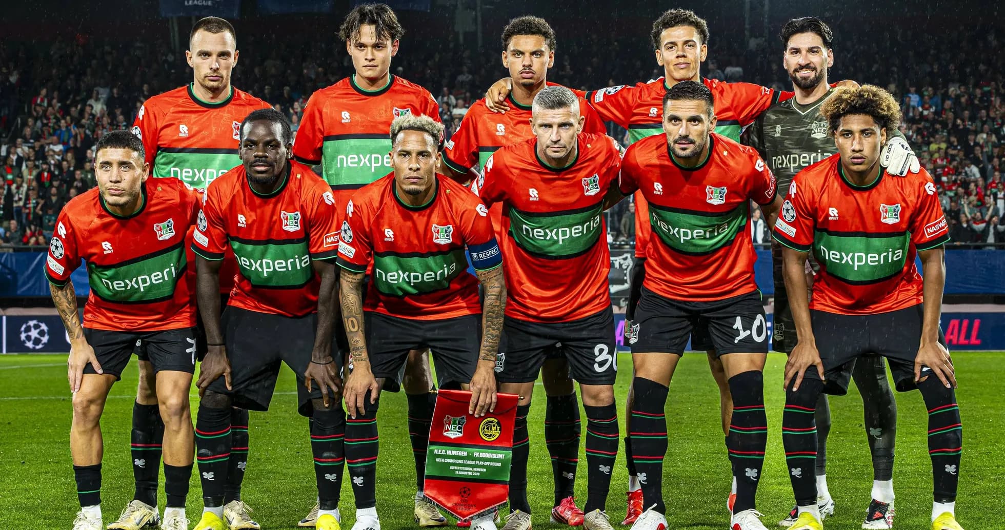 NEC Nijmegen team photo before UEFA match NEC Nijmegen team photo before UEFA match