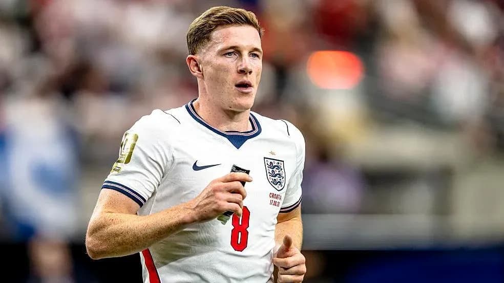 Player wearing England jersey during match action Player wearing England jersey during match action