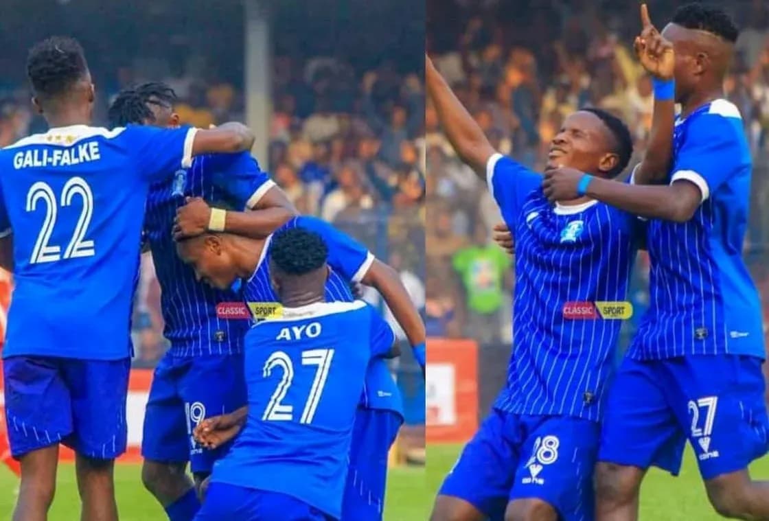 Ikorodu City players celebrating a goal Ikorodu City players celebrating a goal