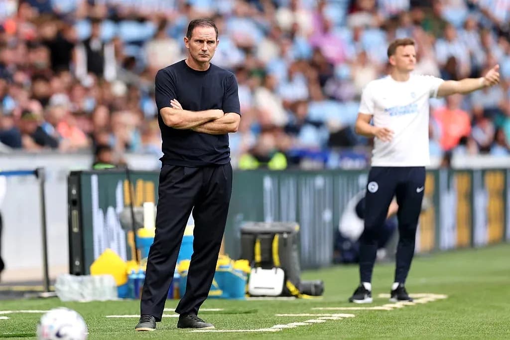 Coaches on sidelines during football match Coaches on sidelines during football match
