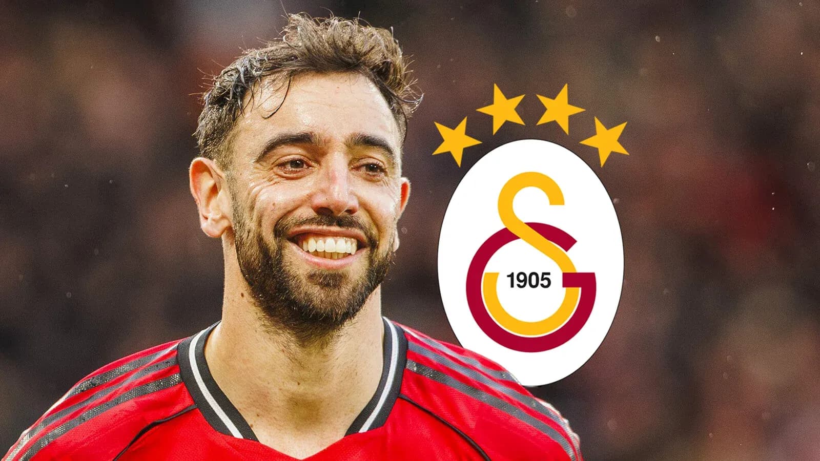 Bruno Fernandes smiling in Manchester United kit Bruno Fernandes smiling in Manchester United kit