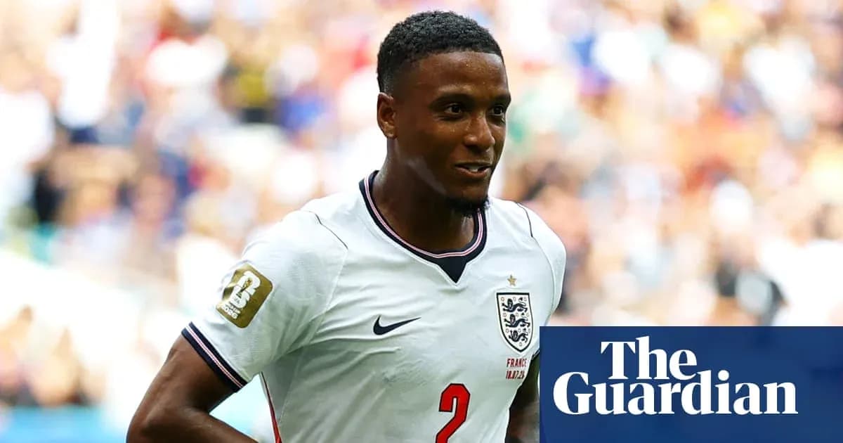 Player wearing England jersey during a match Player wearing England jersey during a match