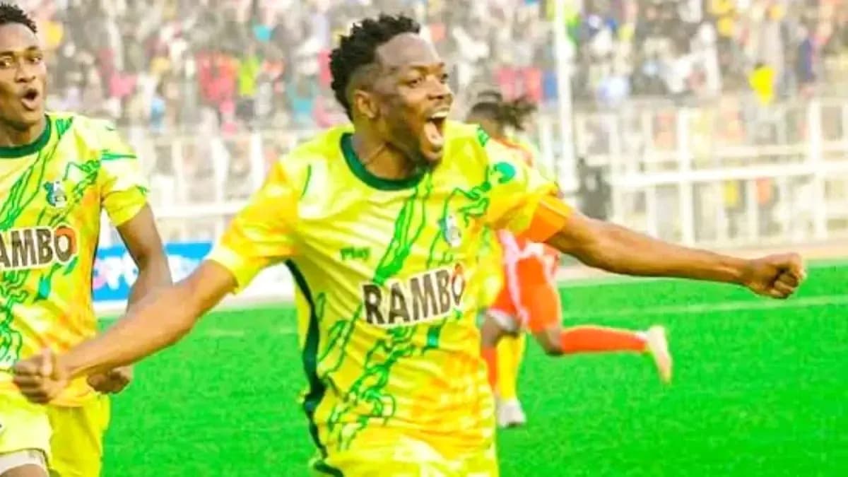 Player celebrating after scoring a goal Player celebrating after scoring a goal
