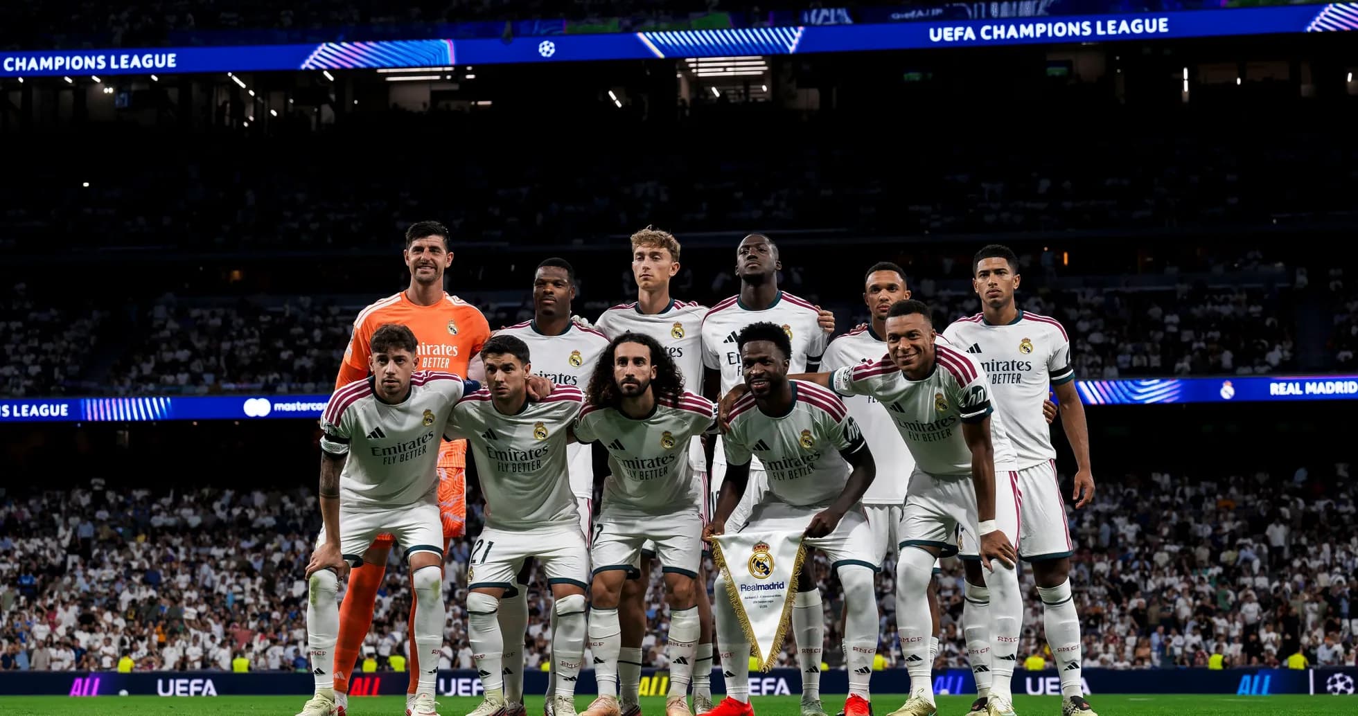 Real Madrid team posing for Champions League photo Real Madrid team posing for Champions League photo